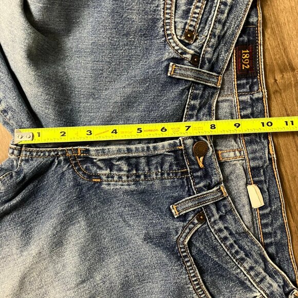 Vintage Y2K Abercrombie & Fitch 1892 Women’s Jeans 26x32 Blue Button Fly Flare - Picture 8 of 12